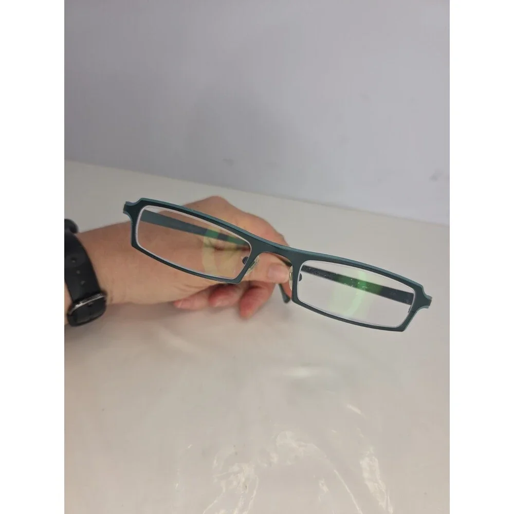 Vintage PRO DESIGN DENMARK 1335 PURE TITANIUM EYEGLASS Frames Only Turquoise